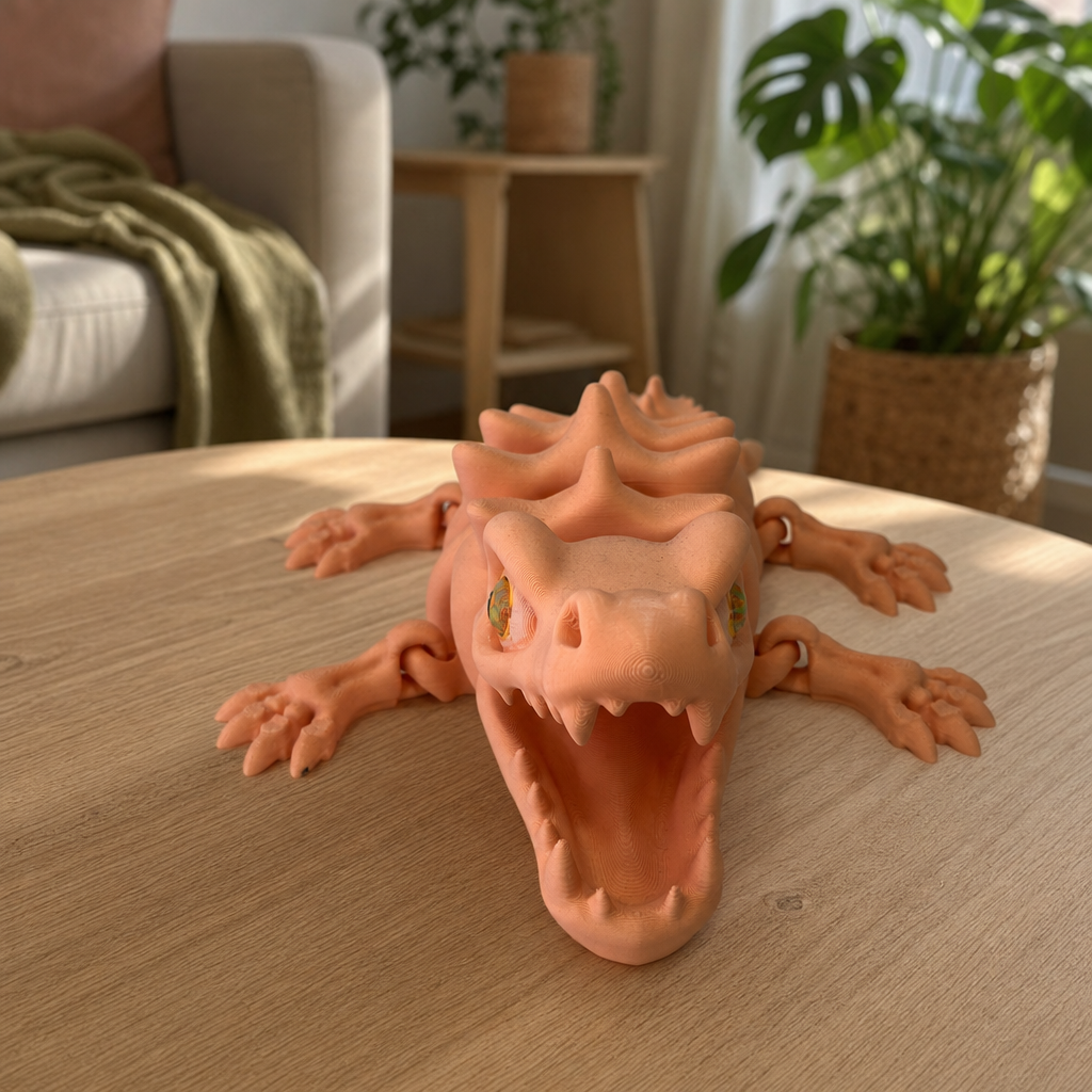 Mosasaurus Articulado Flexi 3D