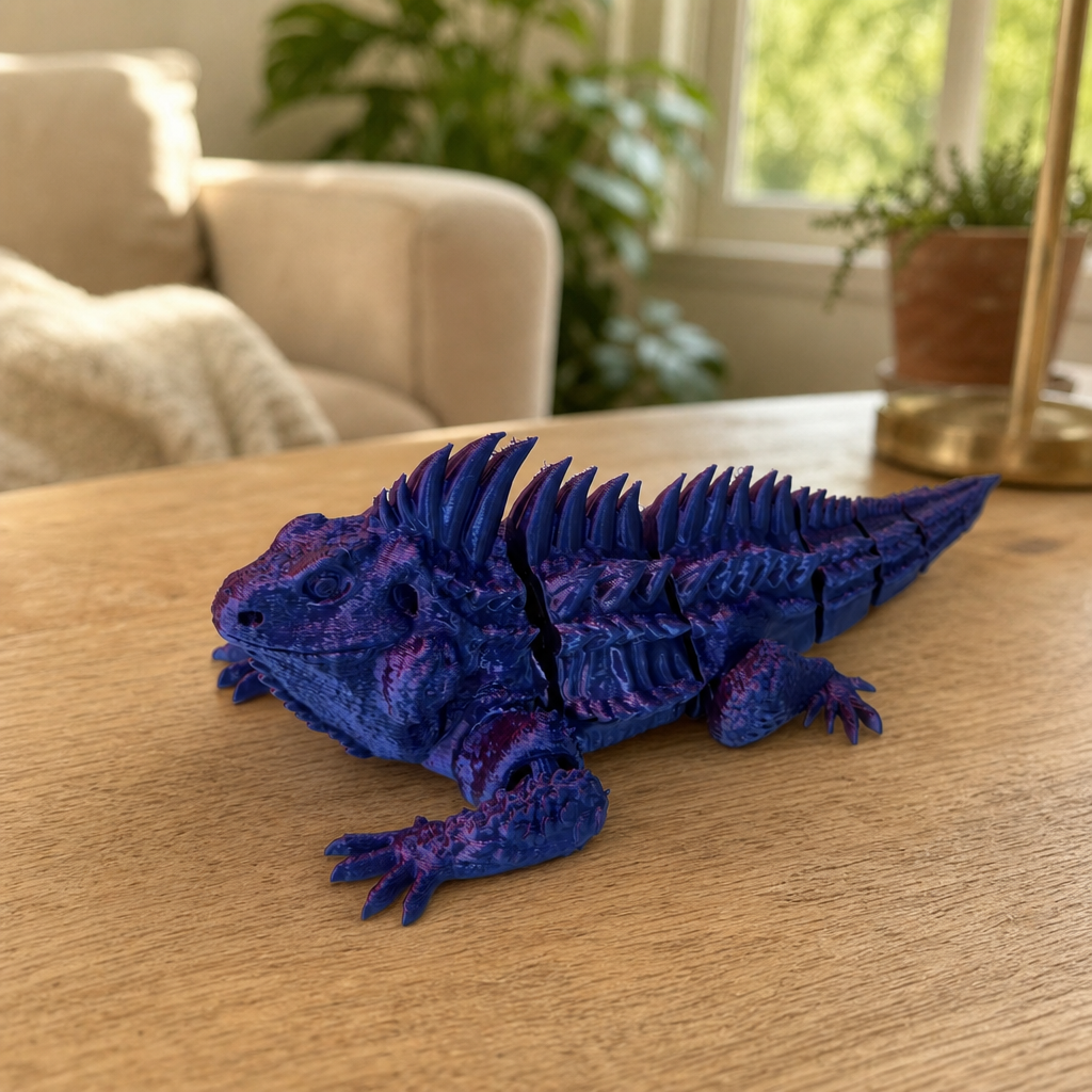 Iguana Realista Articulada Flexi 3D