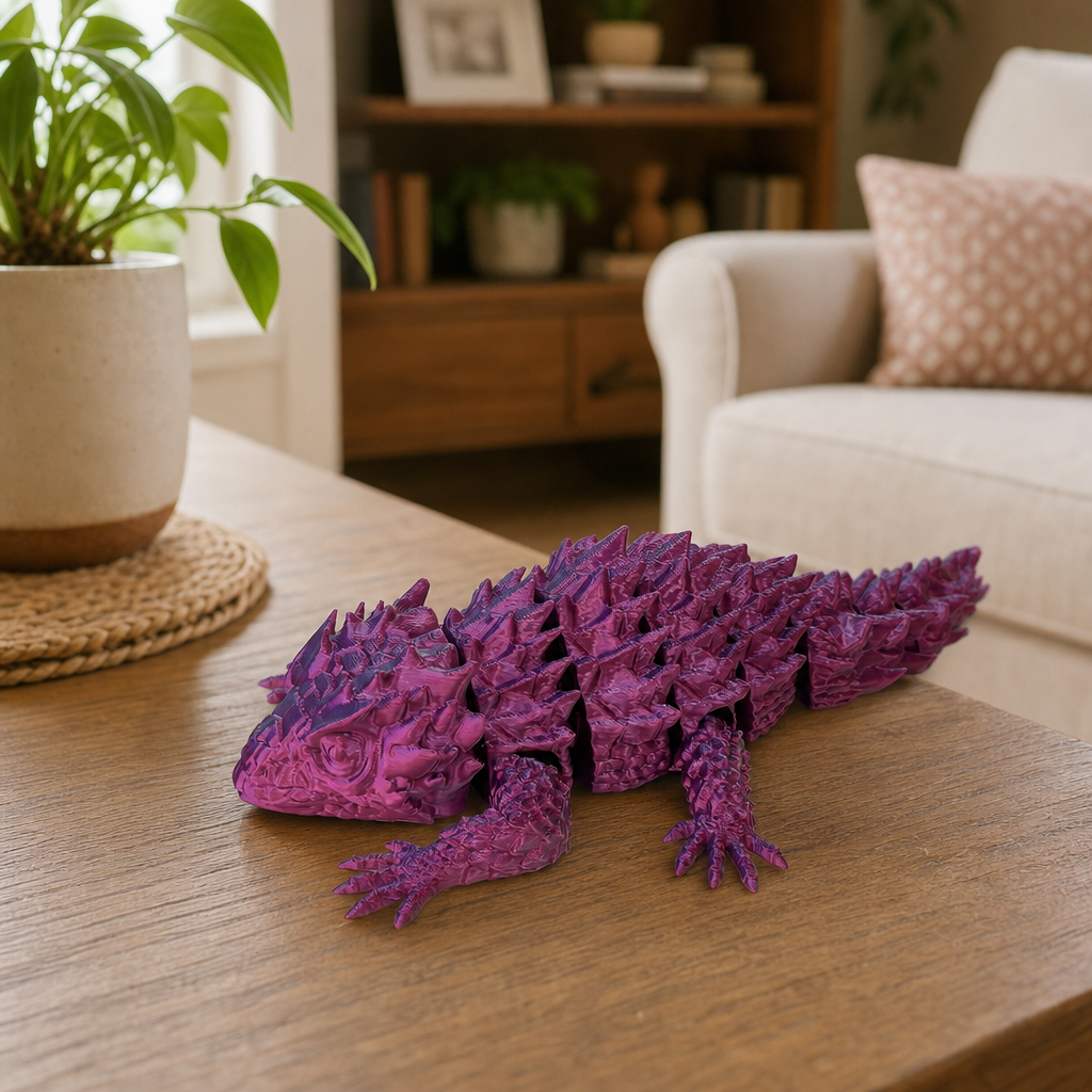Lagarto Armadillo Realista Articulado Flexi 3D