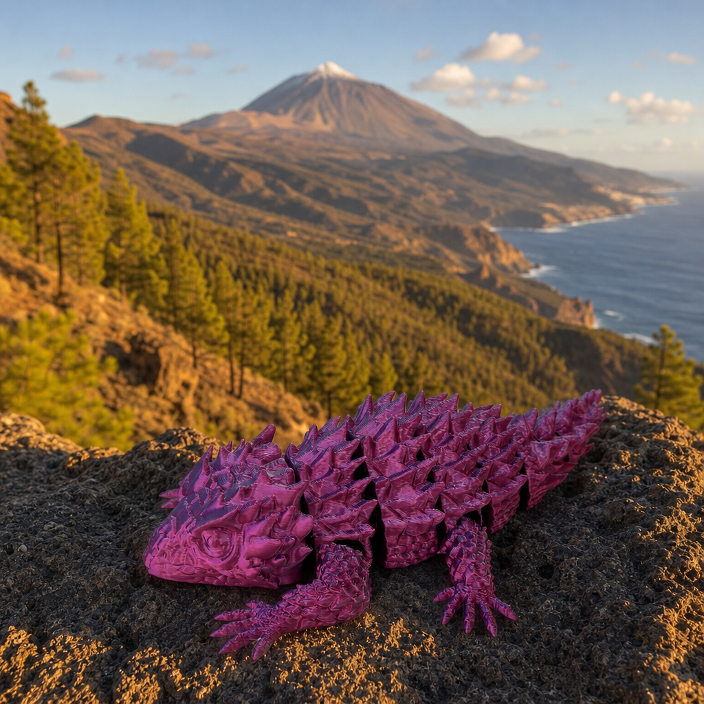Lagarto Armadillo Realista Articulado Flexi 3D