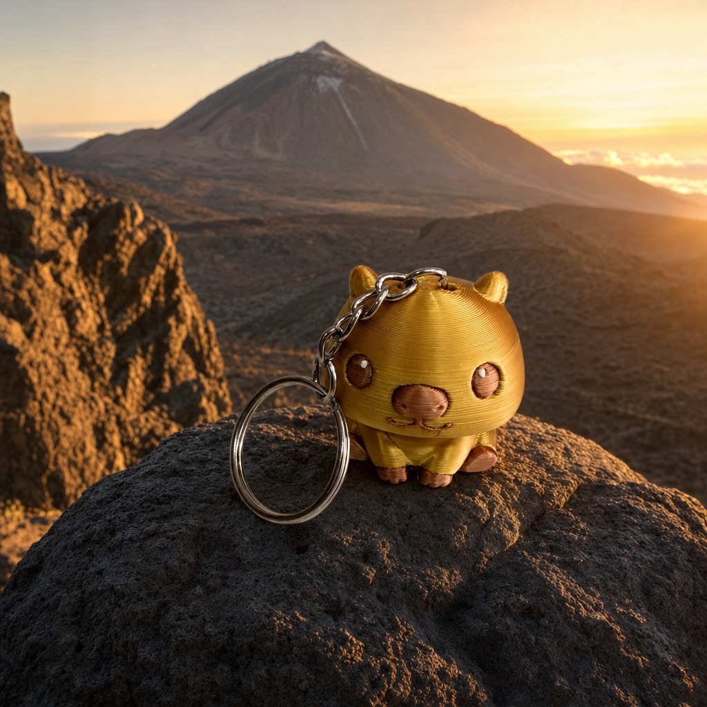 Llavero Capibara 3D