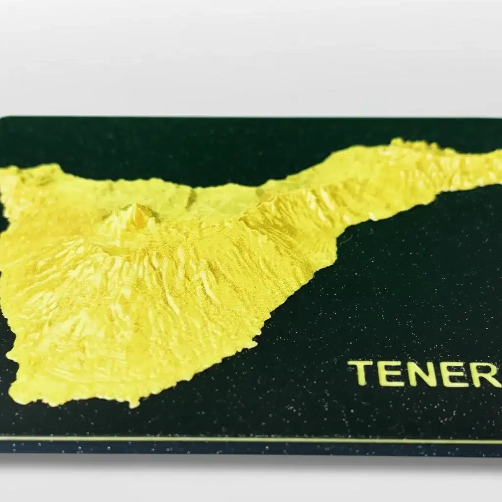 Mapa Relieve 3D Tenerife - Decoración Escritorio