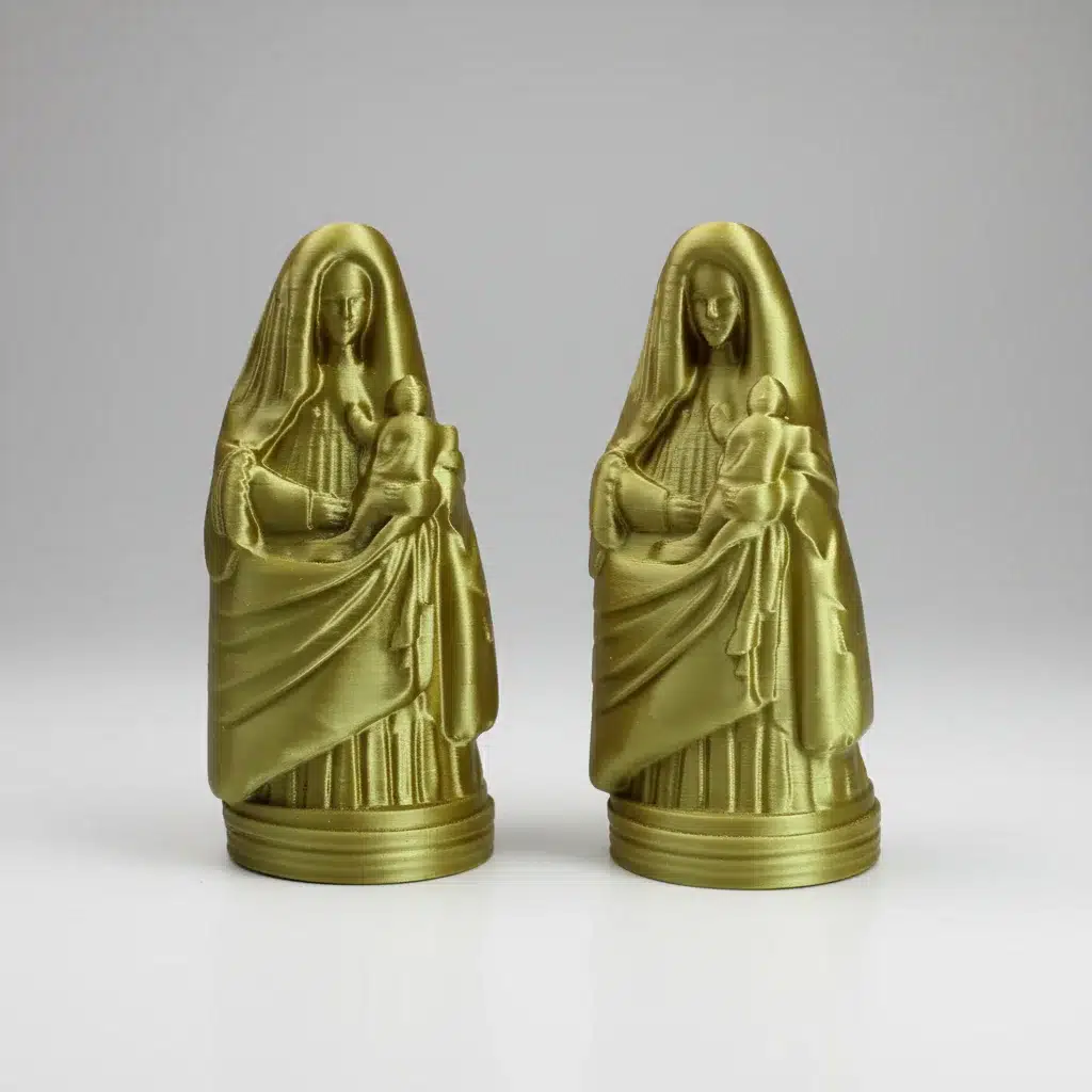 Estatuilla Virgen de los Ángeles Oro 3D