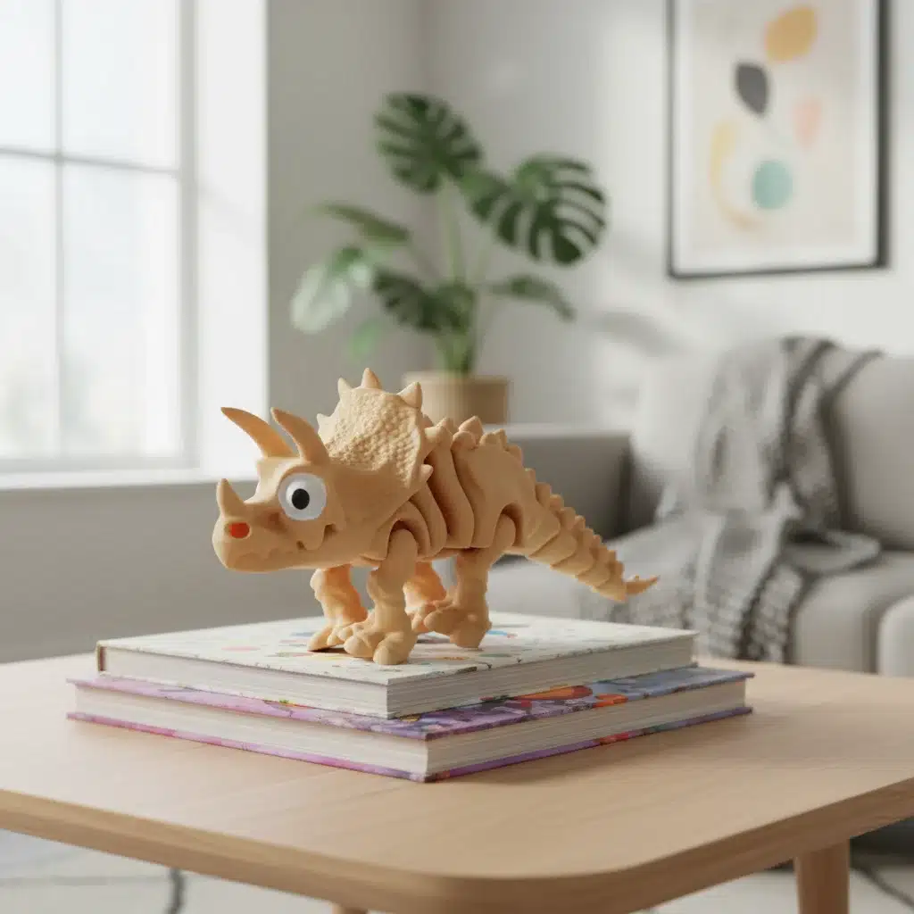 Triceratops Articulado Flexi 3D