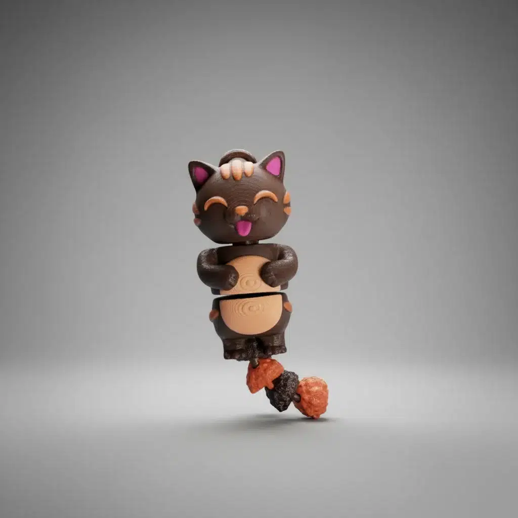 Llavero Gatito Flexi Articulado 3D