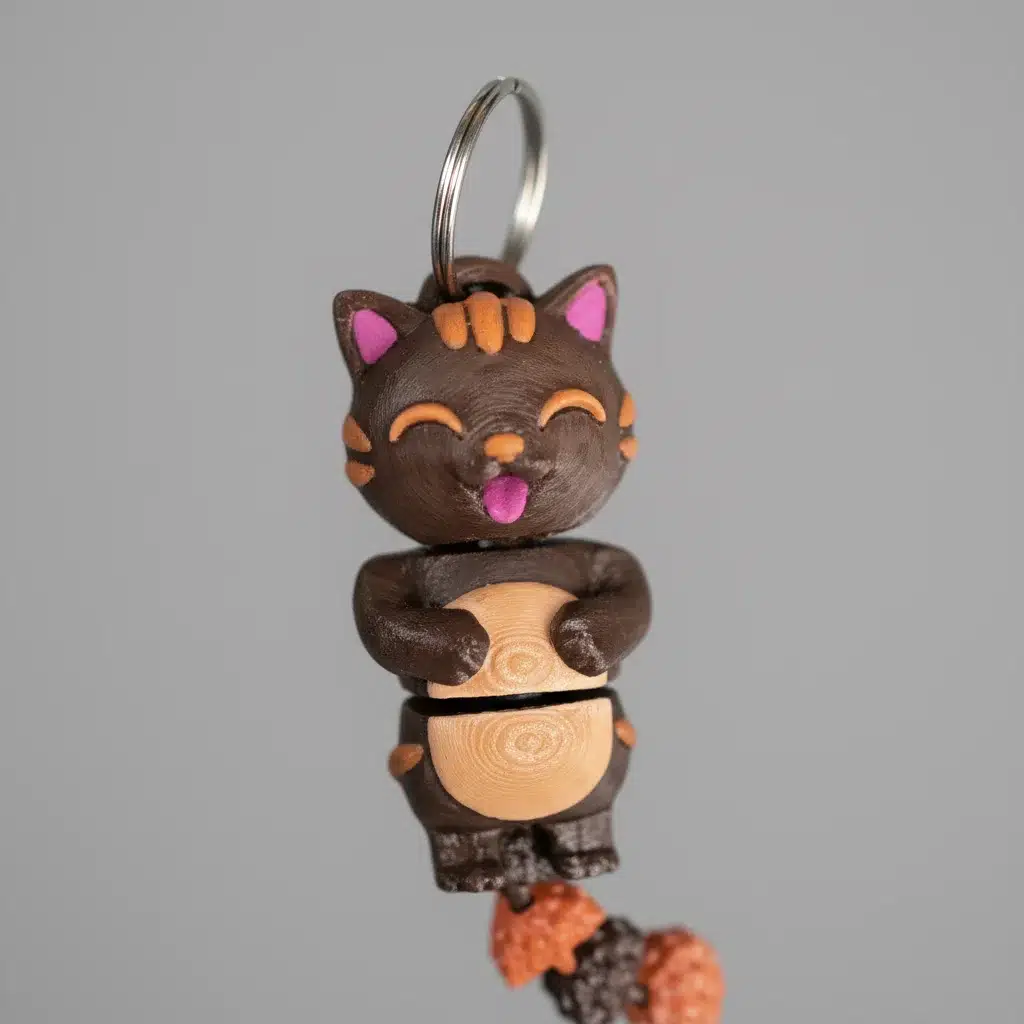 Llavero Gatito Flexi Articulado 3D