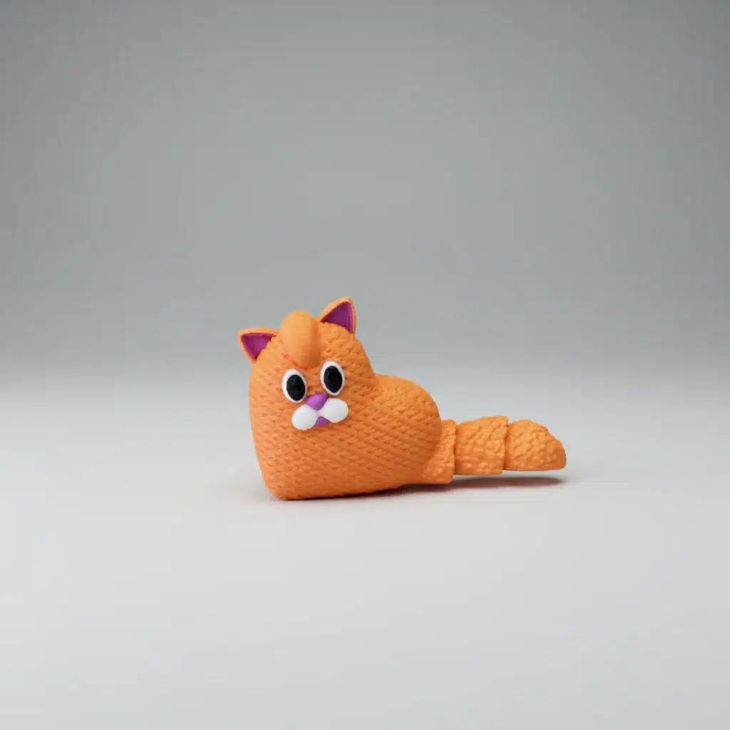Gato Corazón Textura Punto 3D