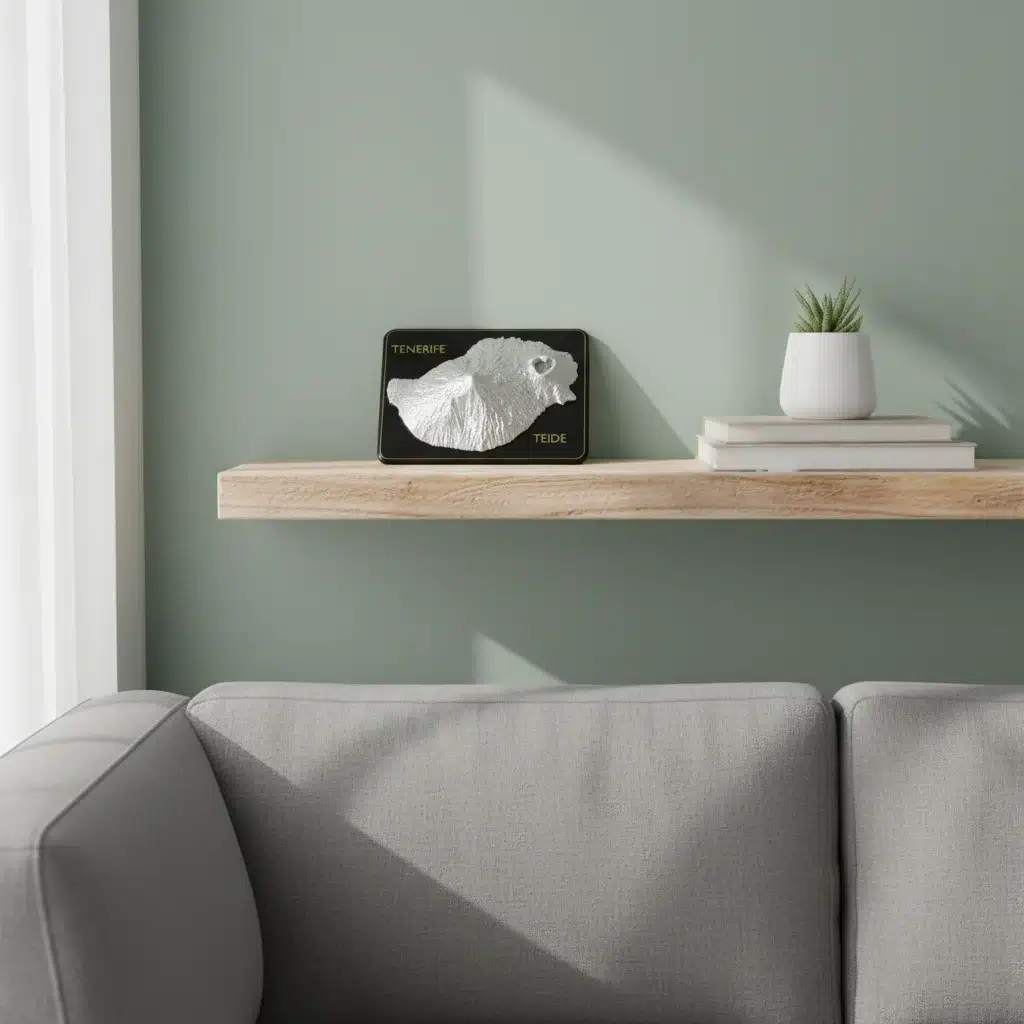 Relieve Topográfico 3D del Teide – Decoración Escritorio